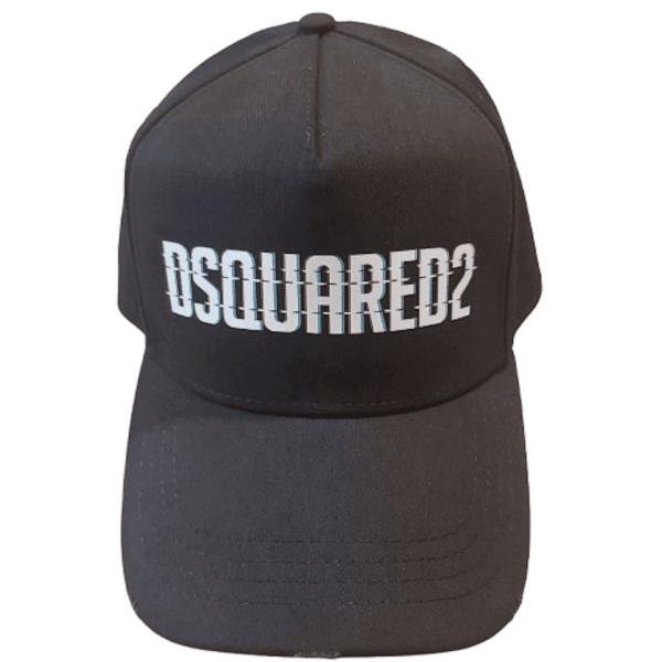 DSQUARED2  printed Black Baseball Cap