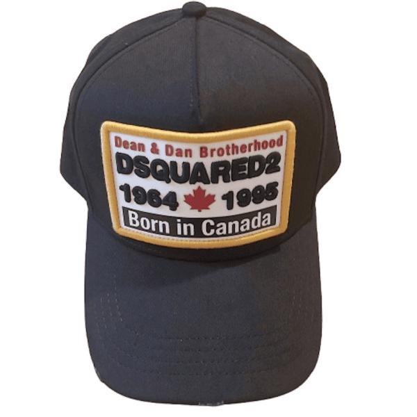 DSQUARED2  1964 1995 embroidered Black Baseball Cap