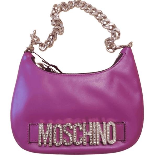 Moschino Golden Chain-Linked Shoulder Bag