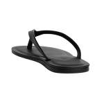 Dsquared2 Black Leather Flip Flops