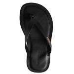 Dsquared2 Black Leather Flip Flops
