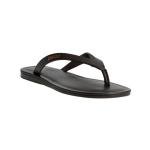 Dsquared2 Dark Brown Leather Flip Flops