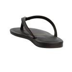 Dsquared2 Dark Brown Leather Flip Flops