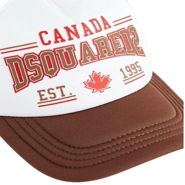 DSQUARED2 Canada brand-print woven cap