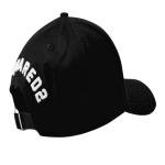 DSQUARED2 White-ICON-embroidered Black Baseball Cap