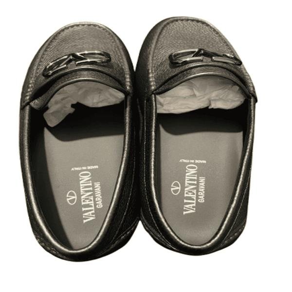 Valentino Garavani V-LOGO Signature Grany CalfSkin Driving Shoe