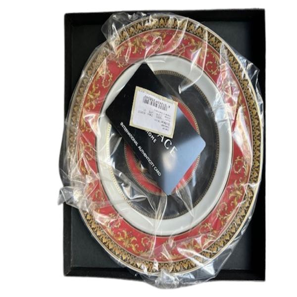 Gianni Versace medusa head red plate