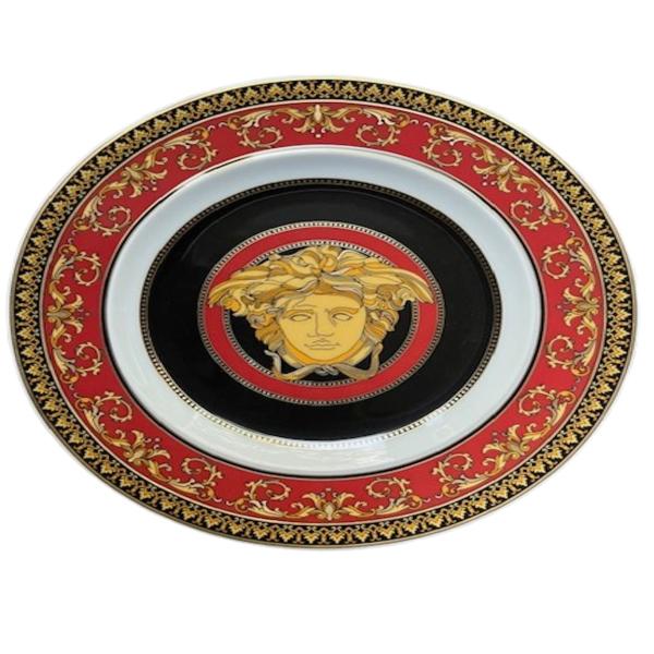 Gianni Versace medusa head red plate