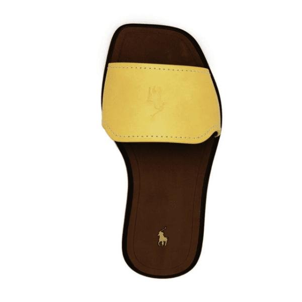 Polo Ralph Lauren logo-debossed lady leather sandal