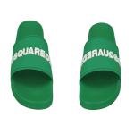 Dsquared2  white-coloured 3D "DSQUARED2" green  Slider