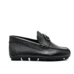 Valentino Garavani V-LOGO Signature Grany CalfSkin Driving Shoe