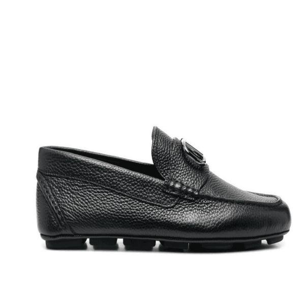 Valentino Garavani V-LOGO Signature Grany CalfSkin Driving Shoe