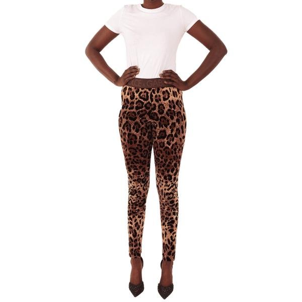 Dolce & Gabbana lady Leggings Leopard-Print