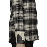 DSQUARED2 Lady Checked Goat Skin Panelled Shirt