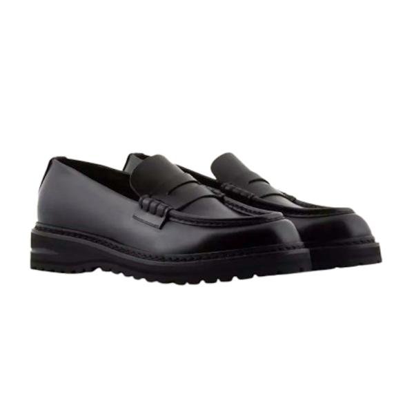 Giorgio Armani Leather Loafers