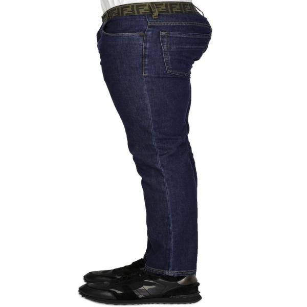 Fendi 'FF' Slim-Fit waist-Embroidered Men Jean