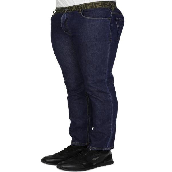 Fendi 'FF' Slim-Fit waist-Embroidered Men Jean