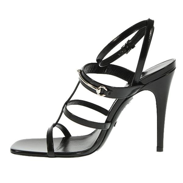 Gucci Women Horsebit Sandal Black