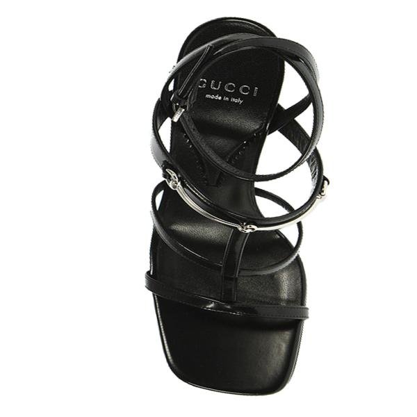 Gucci Women Horsebit Sandal Black