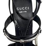 Gucci Women Horsebit Sandal Black