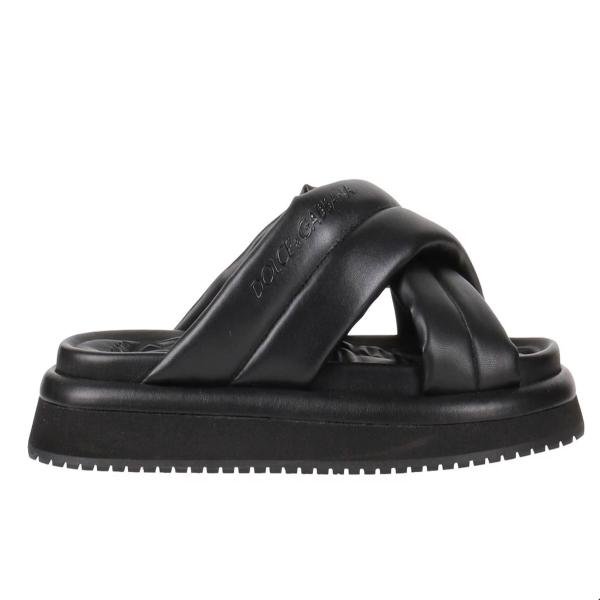 Dolce & Gabbana crossover-strap flat sandals