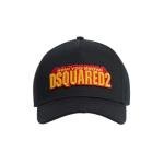 DSQUARED2 'now you know’ & 'Dsquared2'embroidered Black Baseball Cap