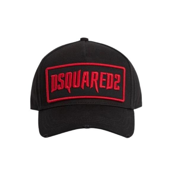 DSQUARED2 horror embroidered Black Baseball Cap