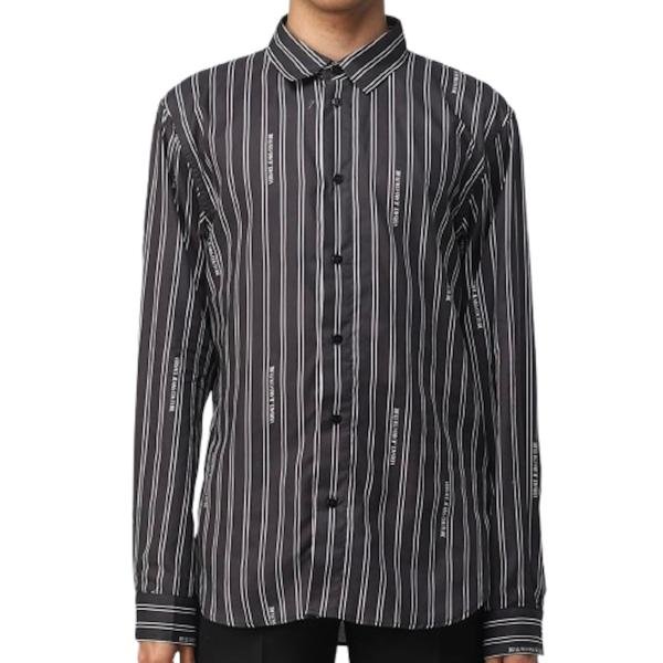 Versace Jeans Couture black lined shirt
