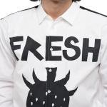 Comme Des Garçons Shirt  strawberry graphic-print shirt