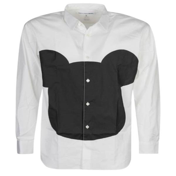 Comme Des Garçons Shirt  mickey mouse graphic-print shirt