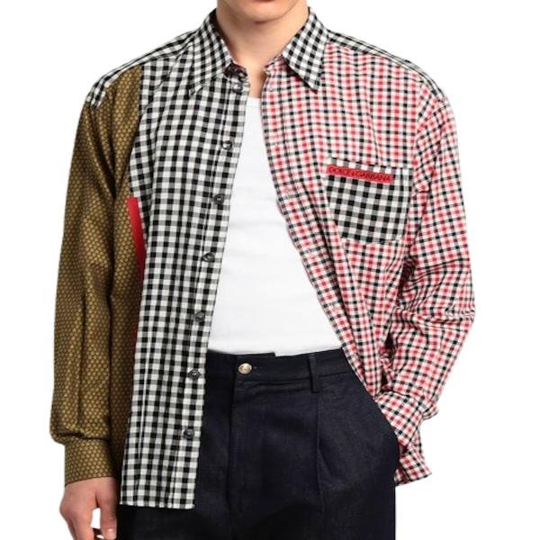 DOLCE&GABBANA CHECKED SHIRTS