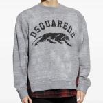 Dsquared2 Grey Layered Logo Sweatshirt