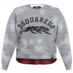 Dsquared2 Grey Layered Logo Sweatshirt
