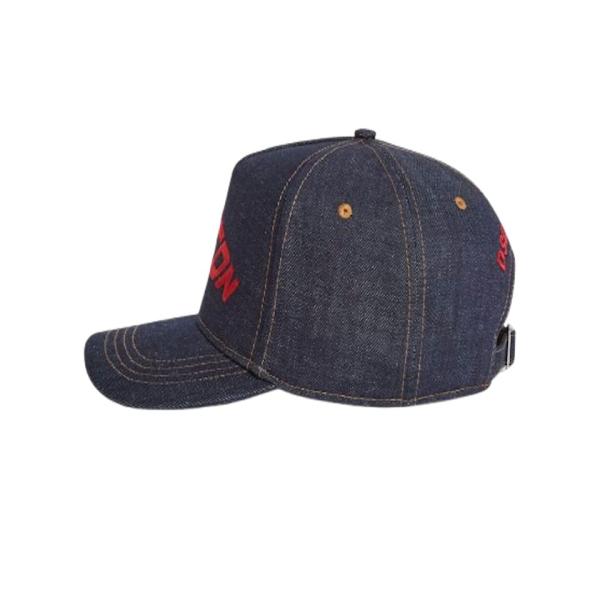 DSQUARED2 'ICON' embroidered Denim Baseball Cap
